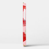 Waterverf aardbeien, naadloos, fruitig patroon. Case-Mate iPhone case (Achterkant / Links)