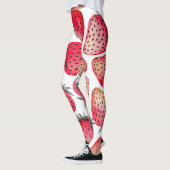 Waterverf aardbeienpatroon. leggings (Links)