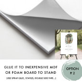 Waterverf Aardse Groene Blush Wedding Welkomstbord Poster