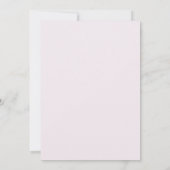 Waterverf Abstract Blush Roze Vette Bruiloft Kaart (Achterkant)