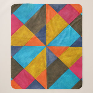Waterverf abstract creatief ontwerp. sherpa deken