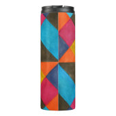 Waterverf abstract creatief ontwerp. thermosbeker (Achterkant)