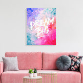 Waterverf Abstract Dream Big Canvas Afdruk (Insitu (Woonkamer))