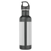 Waterverf Abstract en Glitter Letter D Waterfles (Achterkant)