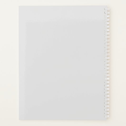 Waterverf Abstract en zilver Glitter Letter R Planner (Achterkant)