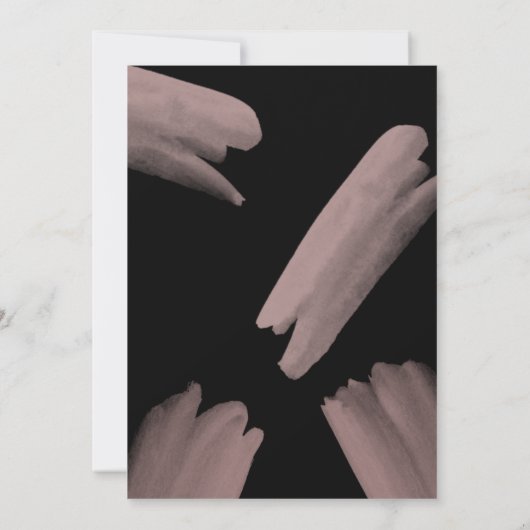 Waterverf Abstract | Geometrische cirkelbruiloft Kaart (Achterkant)