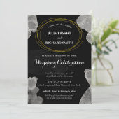 Waterverf Abstract | Geometrische cirkelbruiloft Kaart (Staand voorkant)