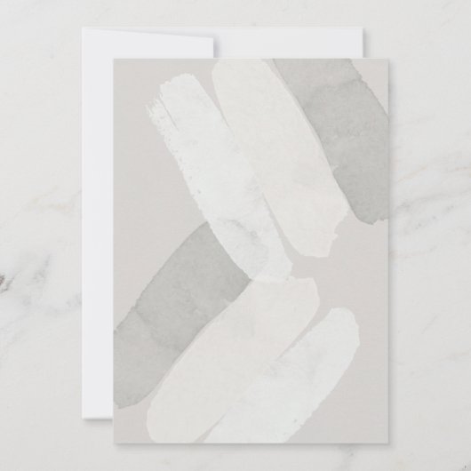 Waterverf Abstract | Geometrische cirkelbruiloft Kaart (Achterkant)