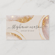 Waterverf Abstract Goud Glitter Modern Luxe Chic