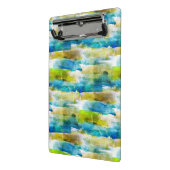 Waterverf abstract groen, blauw mini klembord (Angled2)