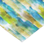 Waterverf abstract groen, blauw tafelkleed (Gekanteld)