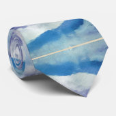 Waterverf Abstract I Stropdas (Opgerold)