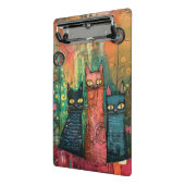 Waterverf Abstract Kat Mini Klembord (Angled2)