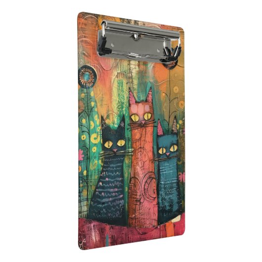 Waterverf  Abstract Kat Mini Klembord (Schuin)