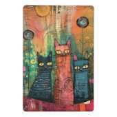 Waterverf Abstract Kat Mini Klembord (Achterkant)