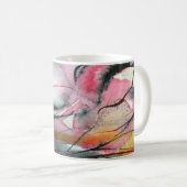 waterverf abstract koffiemok (Voorkant rechts)