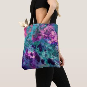 Waterverf Abstract Kosmisch Kleur Schilderij Met I Draagtas