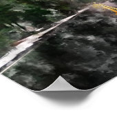 Waterverf Abstract landschap Poster (Hoek)