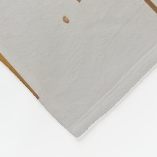 Waterverf Abstract Landschap Schilderen Goud Fleece Deken (Hoek)