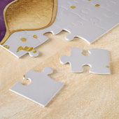 Waterverf Abstract Landschap Schilderen Goud Legpuzzel (Zijkant)