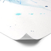 Waterverf Abstract Paardenoog Poster (Hoek)