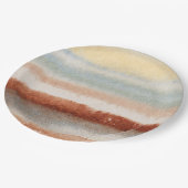 Waterverf Abstracte Boho Papieren Bordje (Gekanteld)