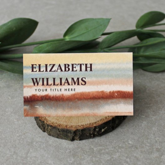 Waterverf Abstracte Boho Visitekaartje