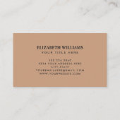 Waterverf Abstracte Boho Visitekaartje (Achterkant)