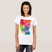 Waterverf abstracte kunst t-shirt (Voorkant volledig)