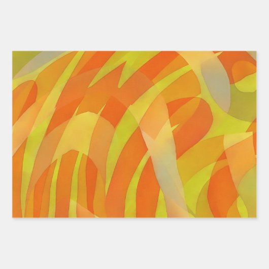 Waterverf Abstracte Kunst Wrapping Papier Kleurrij Inpakpapier Vel (Voorkant 3)