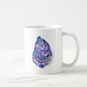Waterverf abstracte oester Shell Koffiemok