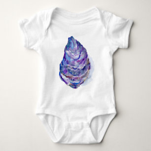 Waterverf abstracte oester Shell Romper