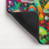 Waterverf Abstracte paddenstoelen Muismat (Hoek)