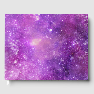 Waterverf Abstracte ruimte en Star-achtergrond Gastenboek