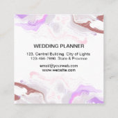 Waterverf abstracte Splatterpenseel Minimale Moder Vierkante Visitekaartje (Achterkant)