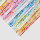 Waterverf Abstracte Stripes Verjaardag Tissuepapier (Detail)