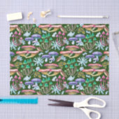 Waterverf Abstracte Wilde Bospaddenstoelen Tissuepapier (Craft)