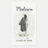 Waterverf Academie Afstuderen Jouw naam Afstudeerd Servet (Voorkant)