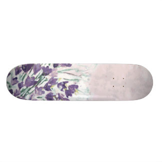 Waterverf achtergrond met gordels skateboard