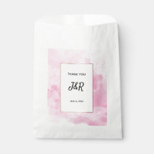 Waterverf achtergrond Romantische bruiloft in roze