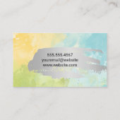 Waterverf Achtergrond Visitekaartje (Achterkant)