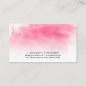 Waterverf Achtergrond Visitekaartje (Achterkant)