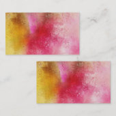 Waterverf Achtergrond Visitekaartjes Sjabloon (Voorkant / Achterkant)
