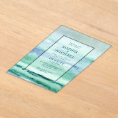 Waterverf Acryl bruiloft uitnodiging Sjabloon Acryl Uitnodigingen (Laagn)