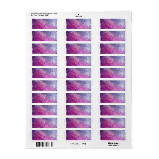 waterverf adreslabel etiket (Full Sheet)