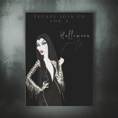 Waterverf Adult Halloween Feestuitnodiging