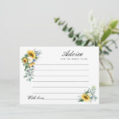 waterverf Advies over zonnebloemen (Staand voorkant)