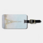 Waterverf | Afbeelding Eiffel Towe Bagagelabel (Voorkant horizontaal)