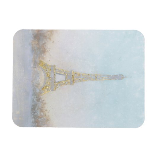 Waterverf | Afbeelding Eiffel Towe Magneet (Horizontaal)