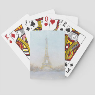 Waterverf Afbeelding Eiffel Towe Speelkaarten
